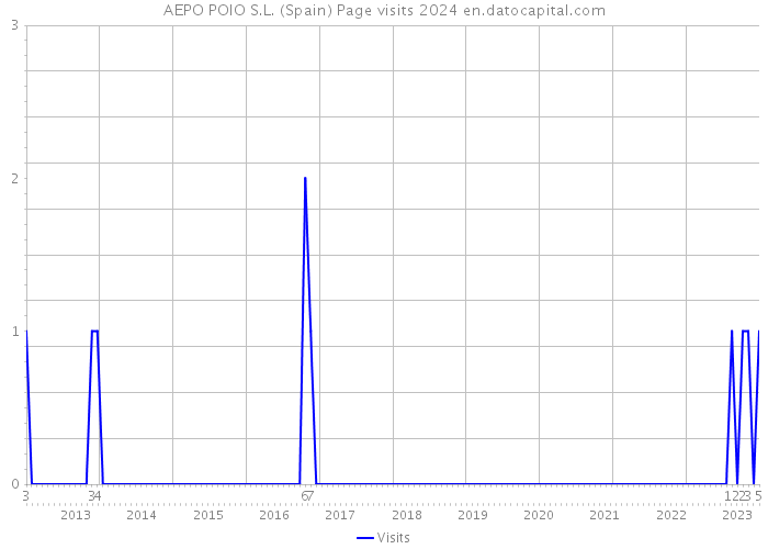 AEPO POIO S.L. (Spain) Page visits 2024 