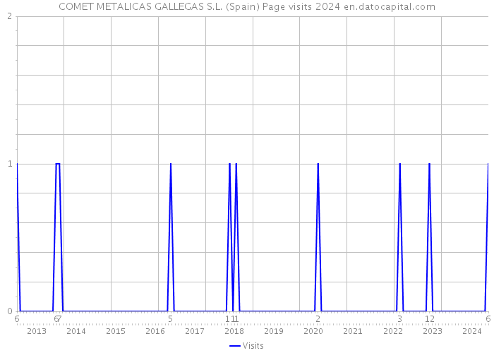 COMET METALICAS GALLEGAS S.L. (Spain) Page visits 2024 