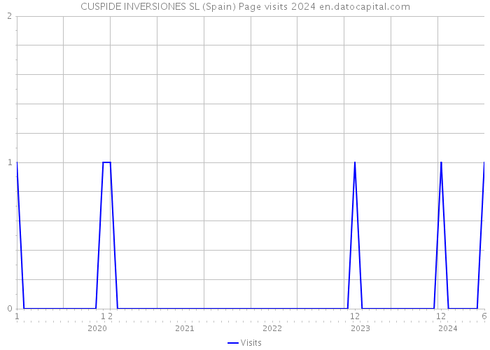 CUSPIDE INVERSIONES SL (Spain) Page visits 2024 