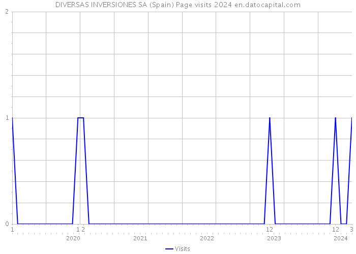 DIVERSAS INVERSIONES SA (Spain) Page visits 2024 