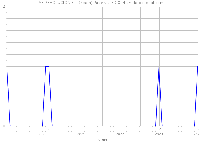LAB REVOLUCION SLL (Spain) Page visits 2024 