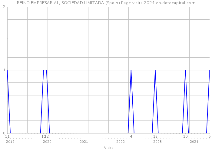 REINO EMPRESARIAL, SOCIEDAD LIMITADA (Spain) Page visits 2024 