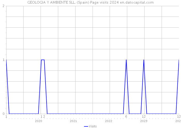 GEOLOGIA Y AMBIENTE SLL. (Spain) Page visits 2024 