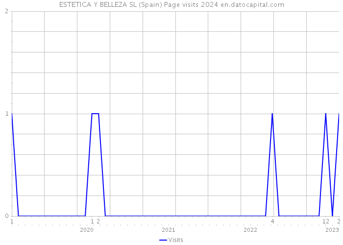 ESTETICA Y BELLEZA SL (Spain) Page visits 2024 