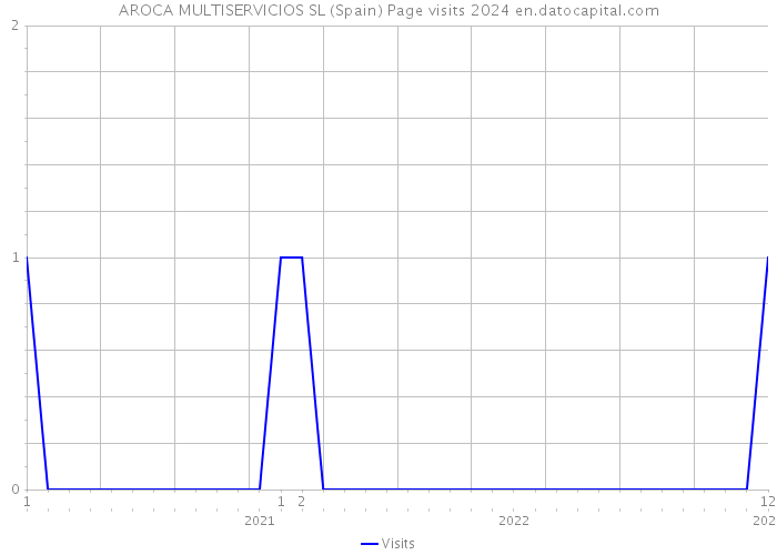 AROCA MULTISERVICIOS SL (Spain) Page visits 2024 