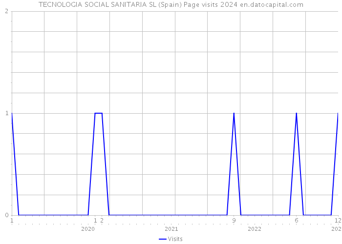 TECNOLOGIA SOCIAL SANITARIA SL (Spain) Page visits 2024 