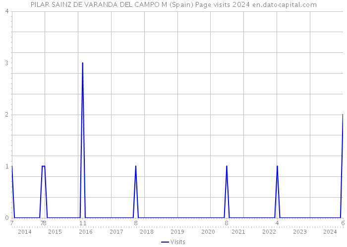 PILAR SAINZ DE VARANDA DEL CAMPO M (Spain) Page visits 2024 