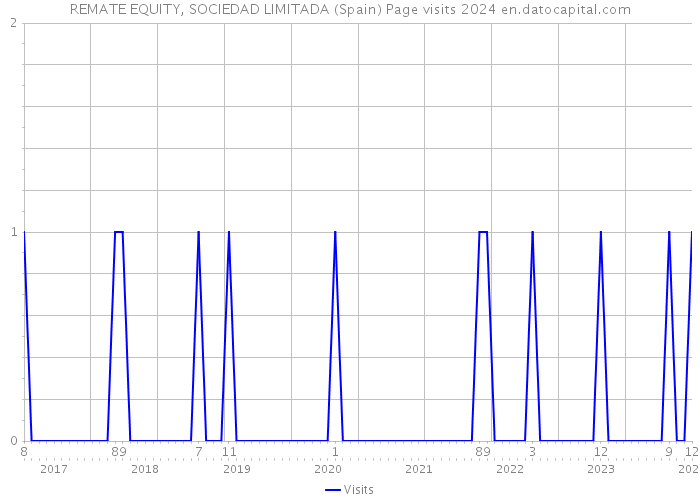 REMATE EQUITY, SOCIEDAD LIMITADA (Spain) Page visits 2024 