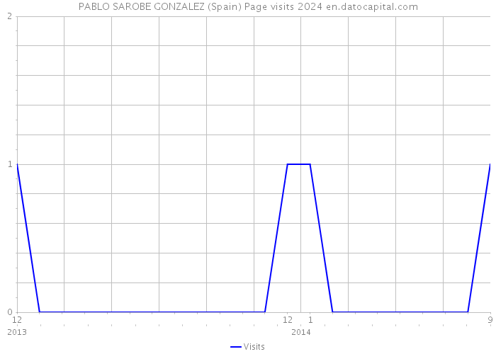 PABLO SAROBE GONZALEZ (Spain) Page visits 2024 