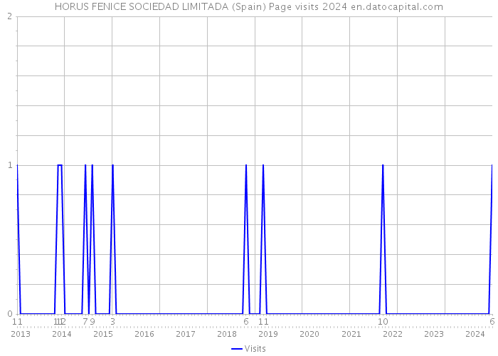 HORUS FENICE SOCIEDAD LIMITADA (Spain) Page visits 2024 