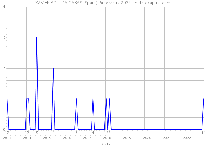 XAVIER BOLUDA CASAS (Spain) Page visits 2024 
