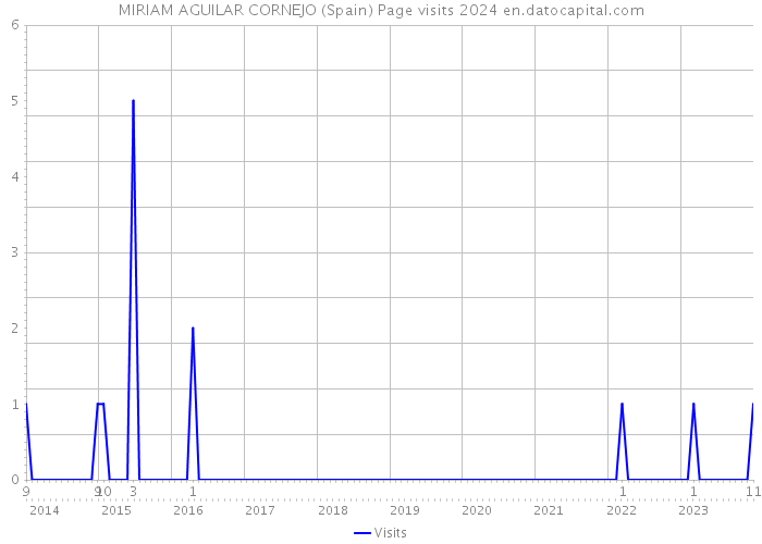 MIRIAM AGUILAR CORNEJO (Spain) Page visits 2024 