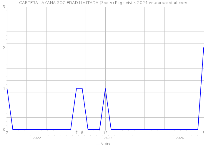CARTERA LAYANA SOCIEDAD LIMITADA (Spain) Page visits 2024 