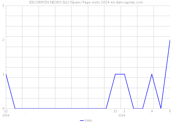 ESCORPIÓN NEGRO SLU (Spain) Page visits 2024 