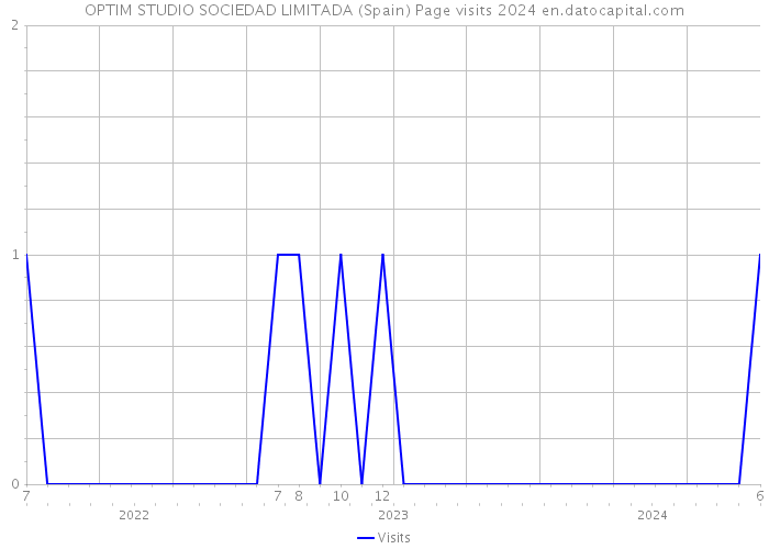 OPTIM STUDIO SOCIEDAD LIMITADA (Spain) Page visits 2024 