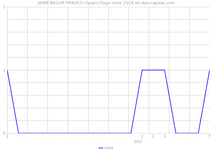JAIME BAGUR FRANCO (Spain) Page visits 2024 