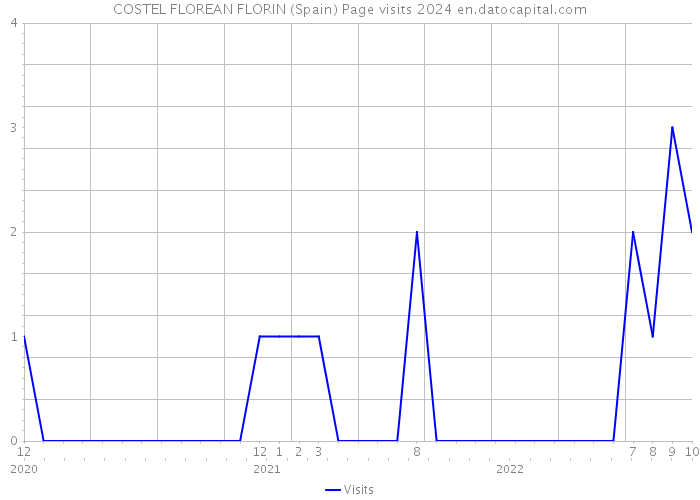 COSTEL FLOREAN FLORIN (Spain) Page visits 2024 