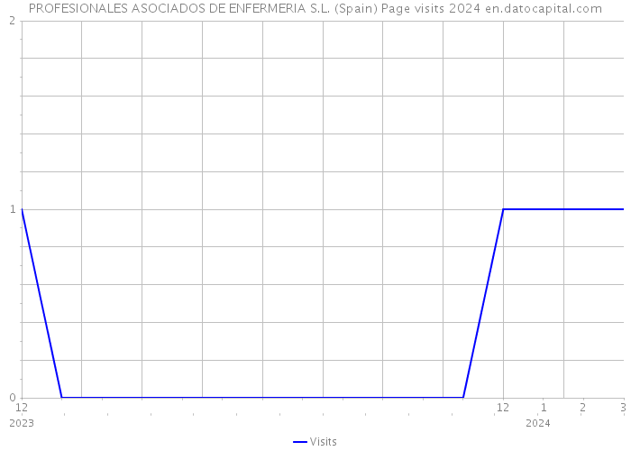 PROFESIONALES ASOCIADOS DE ENFERMERIA S.L. (Spain) Page visits 2024 