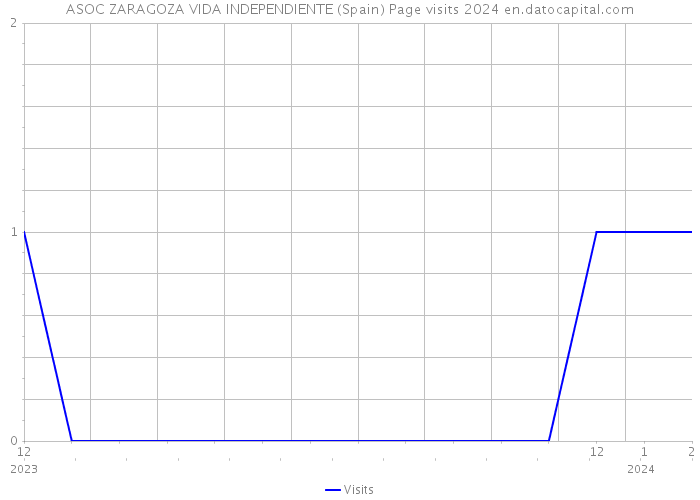 ASOC ZARAGOZA VIDA INDEPENDIENTE (Spain) Page visits 2024 