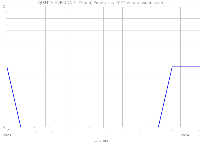 QUINTA AVENIDA SL (Spain) Page visits 2024 