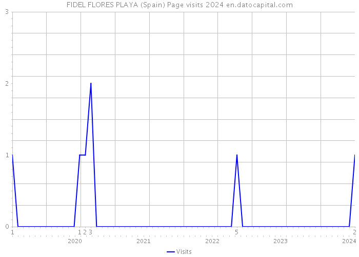 FIDEL FLORES PLAYA (Spain) Page visits 2024 