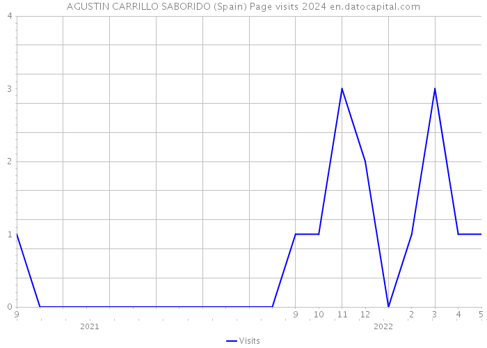 AGUSTIN CARRILLO SABORIDO (Spain) Page visits 2024 