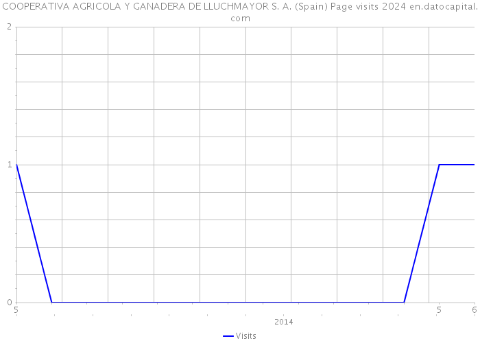 COOPERATIVA AGRICOLA Y GANADERA DE LLUCHMAYOR S. A. (Spain) Page visits 2024 