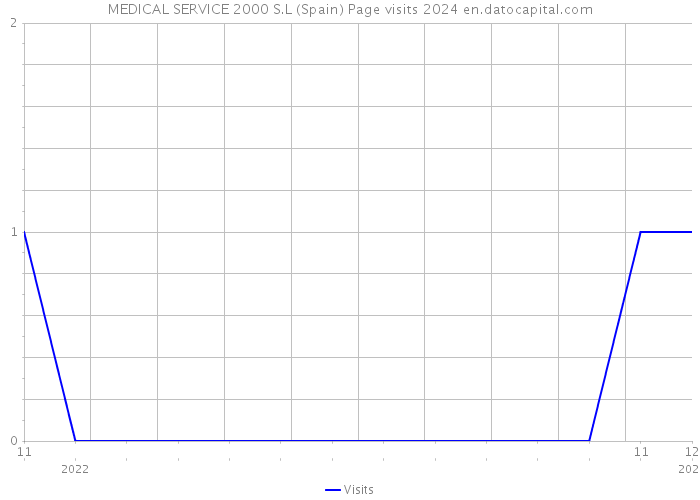 MEDICAL SERVICE 2000 S.L (Spain) Page visits 2024 