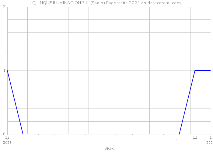 QUINQUE ILUMINACION S.L. (Spain) Page visits 2024 