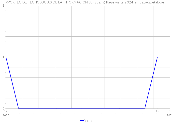 XPORTEC DE TECNOLOGIAS DE LA INFORMACION SL (Spain) Page visits 2024 