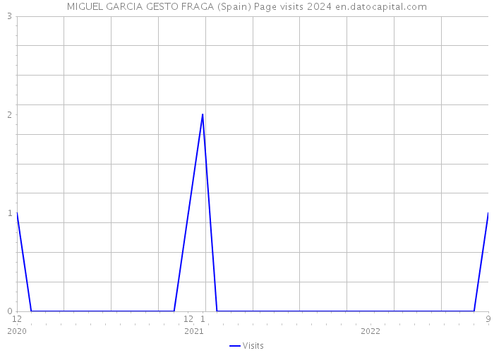 MIGUEL GARCIA GESTO FRAGA (Spain) Page visits 2024 