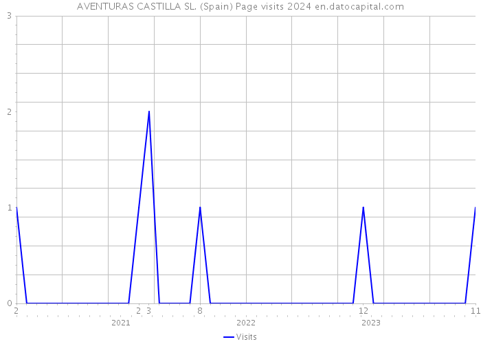 AVENTURAS CASTILLA SL. (Spain) Page visits 2024 