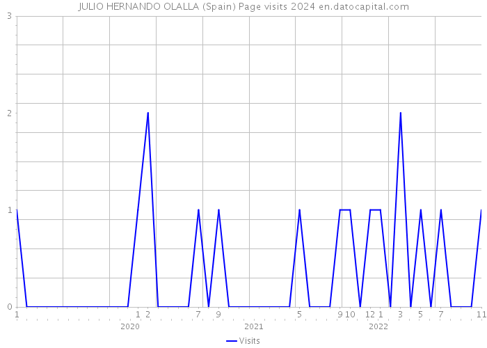 JULIO HERNANDO OLALLA (Spain) Page visits 2024 