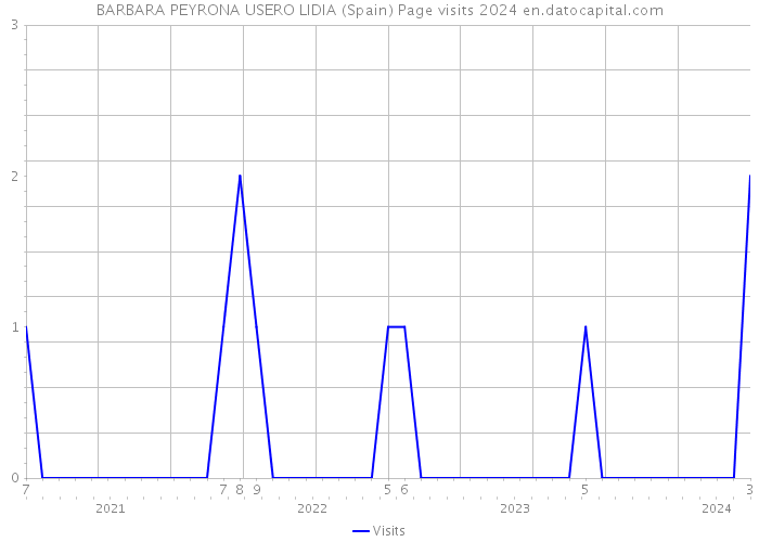BARBARA PEYRONA USERO LIDIA (Spain) Page visits 2024 