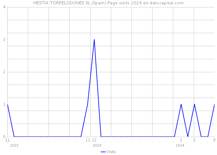 HESTIA TORRELODONES SL (Spain) Page visits 2024 