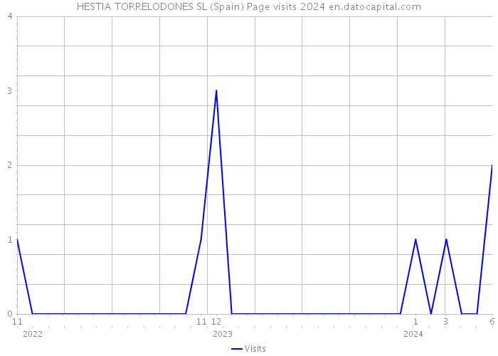 HESTIA TORRELODONES SL (Spain) Page visits 2024 