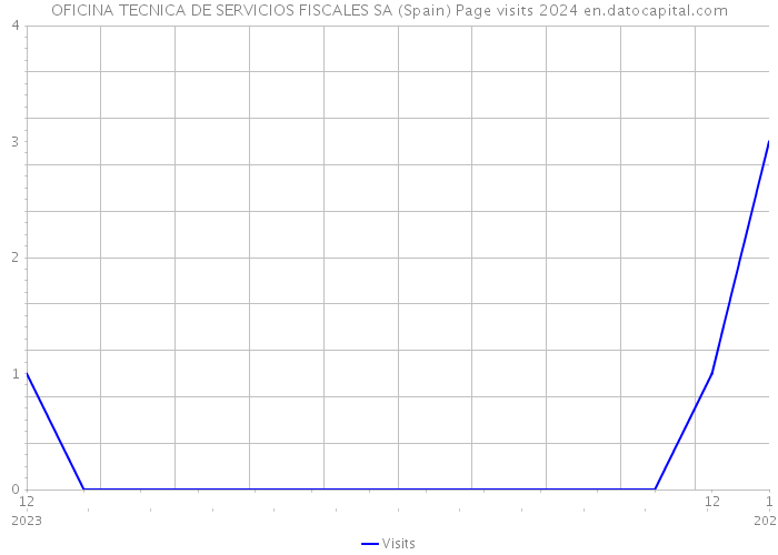 OFICINA TECNICA DE SERVICIOS FISCALES SA (Spain) Page visits 2024 