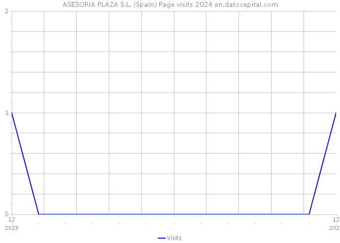 ASESORIA PLAZA S.L. (Spain) Page visits 2024 