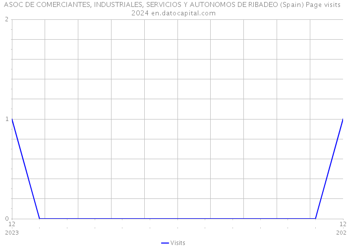 ASOC DE COMERCIANTES, INDUSTRIALES, SERVICIOS Y AUTONOMOS DE RIBADEO (Spain) Page visits 2024 