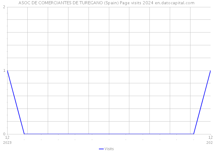 ASOC DE COMERCIANTES DE TUREGANO (Spain) Page visits 2024 