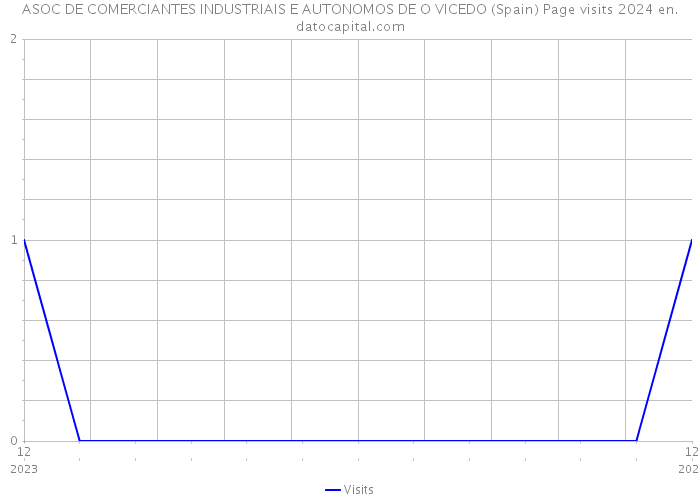 ASOC DE COMERCIANTES INDUSTRIAIS E AUTONOMOS DE O VICEDO (Spain) Page visits 2024 