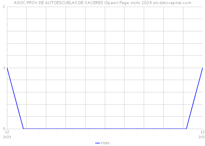 ASOC PROV DE AUTOESCUELAS DE CACERES (Spain) Page visits 2024 