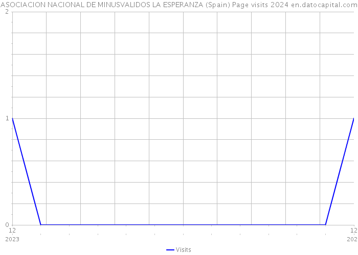 ASOCIACION NACIONAL DE MINUSVALIDOS LA ESPERANZA (Spain) Page visits 2024 