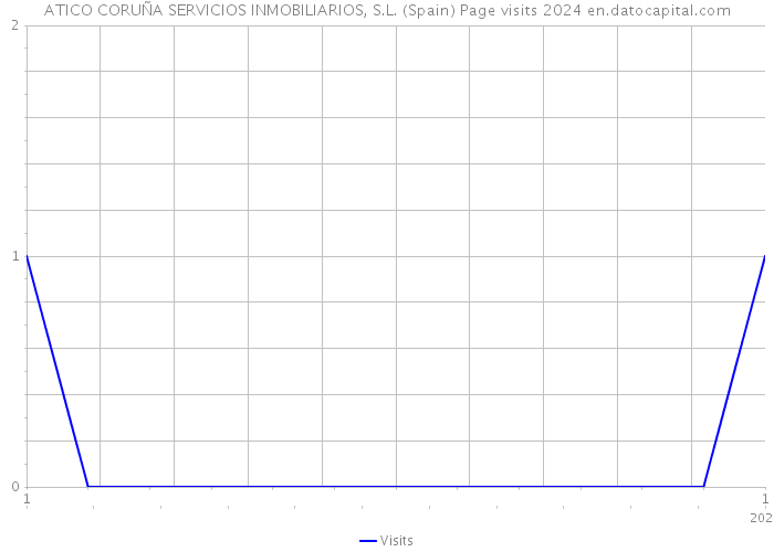 ATICO CORUÑA SERVICIOS INMOBILIARIOS, S.L. (Spain) Page visits 2024 