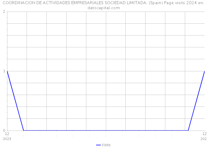 COORDINACION DE ACTIVIDADES EMPRESARIALES SOCIEDAD LIMITADA. (Spain) Page visits 2024 