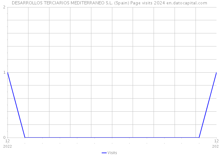 DESARROLLOS TERCIARIOS MEDITERRANEO S.L. (Spain) Page visits 2024 