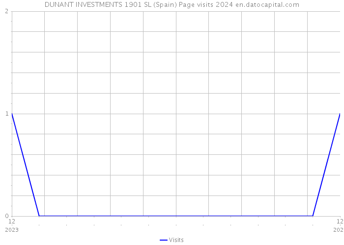 DUNANT INVESTMENTS 1901 SL (Spain) Page visits 2024 