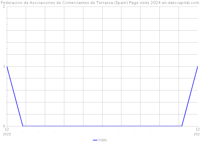 Federacion de Asociaciones de Comerciantes de Terrassa (Spain) Page visits 2024 