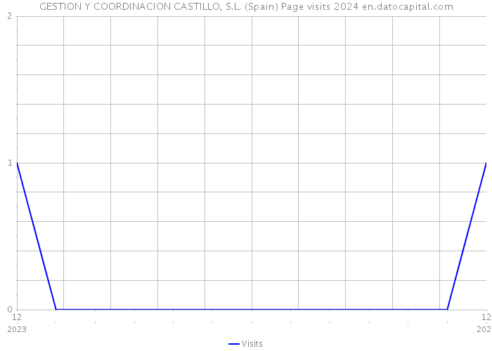 GESTION Y COORDINACION CASTILLO, S.L. (Spain) Page visits 2024 