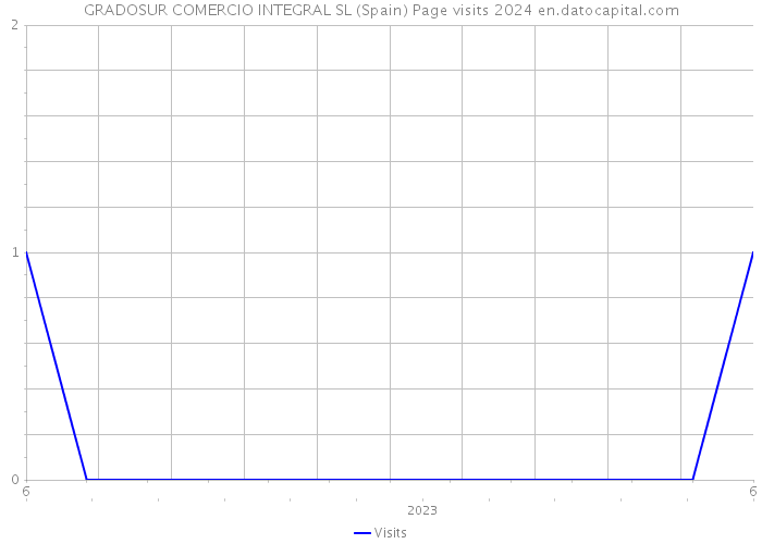 GRADOSUR COMERCIO INTEGRAL SL (Spain) Page visits 2024 